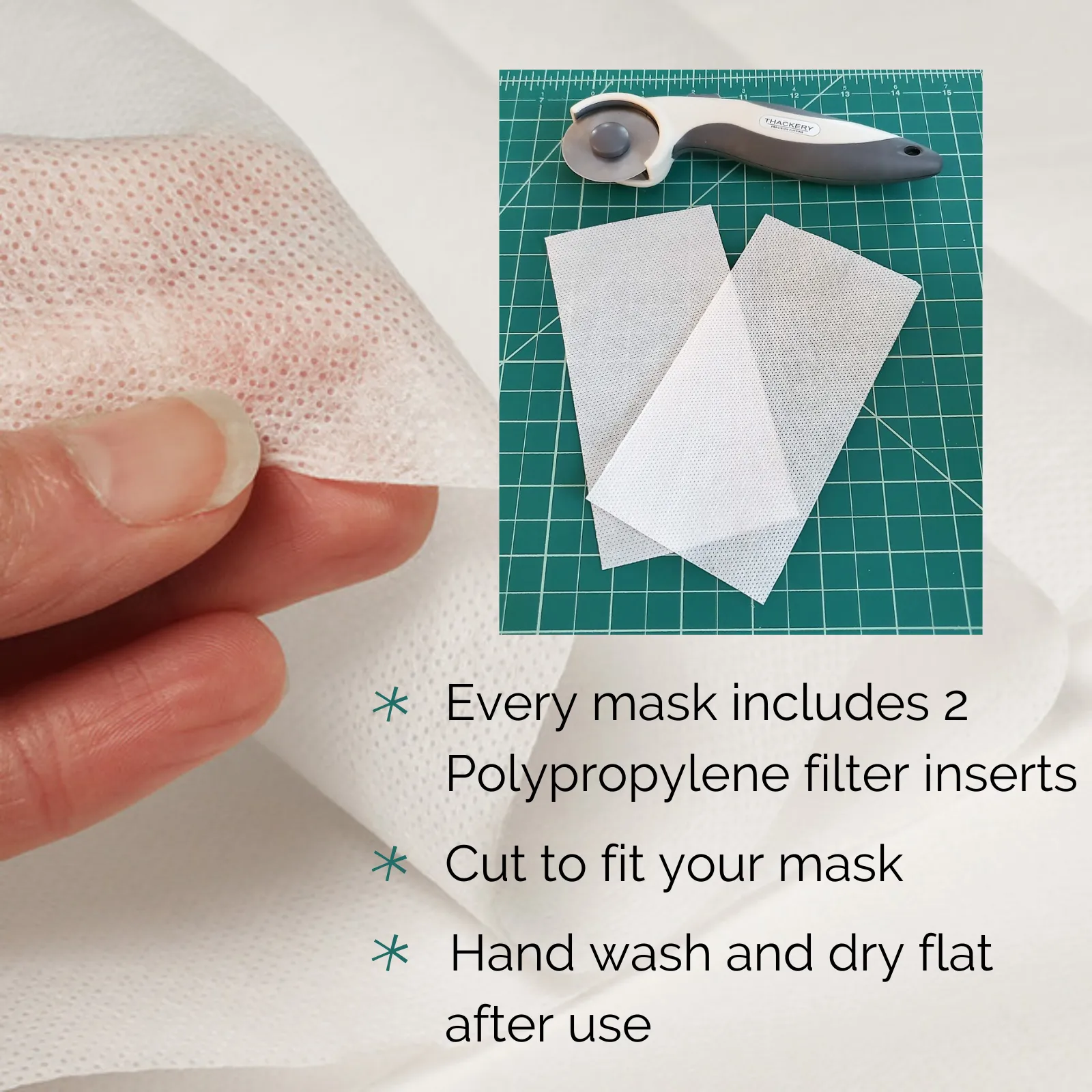 Origami Mask - Japanese Dobby Dot Red